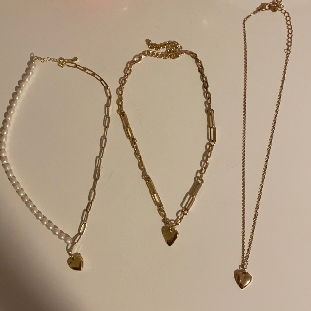HEART NECKLACE BUNDLE (3)